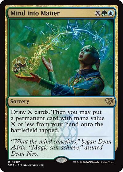 2026 Magic: The Gathering: Secrets of Strixhaven (SOS) - Mind into Matter (#202, Rare) (, Near Mint)