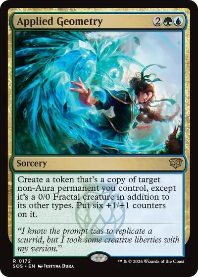 2026 Magic: The Gathering: Secrets of Strixhaven (SOS) - Applied Geometry (#172, Rare) (, Near Mint)