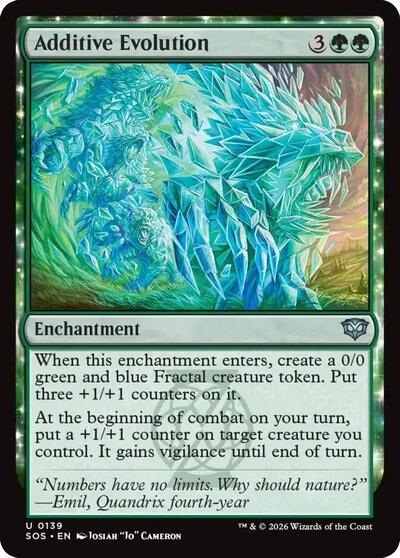 2026 Magic: The Gathering: Secrets of Strixhaven (SOS) - Additive Evolution (#139, Uncommon)
