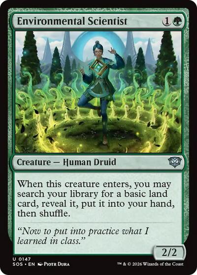 2026 Magic: The Gathering: Secrets of Strixhaven (SOS) - Environmental Scientist (#147, Uncommon)