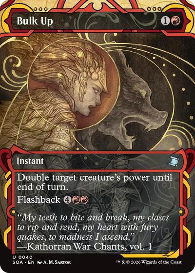 2026 Magic: The Gathering: Secrets of Strixhaven: Mystical Archive (SOA) - Bulk Up (#40, Uncommon)