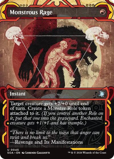 2026 Magic: The Gathering: Secrets of Strixhaven: Mystical Archive (SOA) - Monstrous Rage (#45, Uncommon) (, Near Mint)