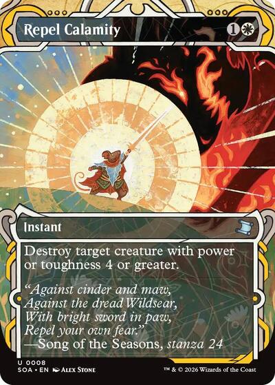 2026 Magic: The Gathering: Secrets of Strixhaven: Mystical Archive (SOA) - Repel Calamity (#8, Uncommon) (, Near Mint)