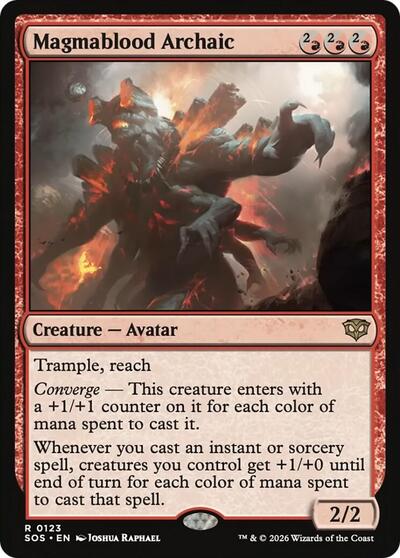 2026 Magic: The Gathering: Secrets of Strixhaven (SOS) - Magmablood Archaic (#123, Rare) (, Near Mint)