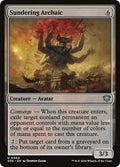 2026 Magic: The Gathering: Secrets of Strixhaven (SOS) - Sundering Archaic (#3, Uncommon) (, Near Mint)