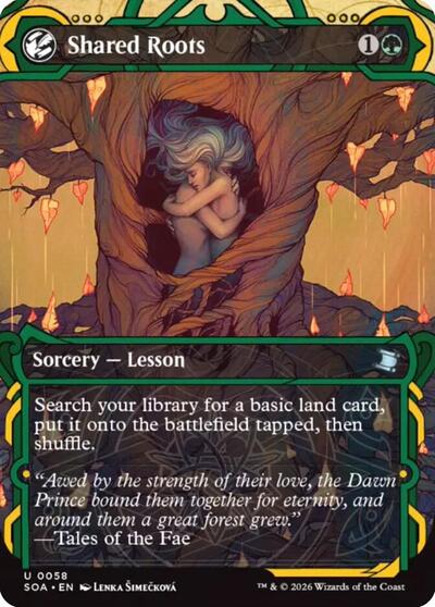 2026 Magic: The Gathering: Secrets of Strixhaven: Mystical Archive (SOA) - Shared Roots (#58, Uncommon) (, Near Mint)