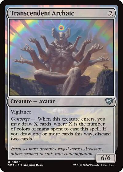 2026 Magic: The Gathering: Secrets of Strixhaven (SOS) - Transcendent Archaic (#5, Uncommon)
