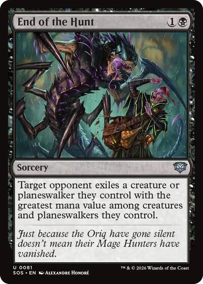 2026 Magic: The Gathering: Secrets of Strixhaven (SOS) - End of the Hunt (#81, Uncommon) (, Near Mint)