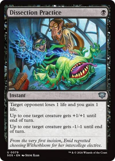 2026 Magic: The Gathering: Secrets of Strixhaven (SOS) - Dissection Practice (#79, Uncommon)