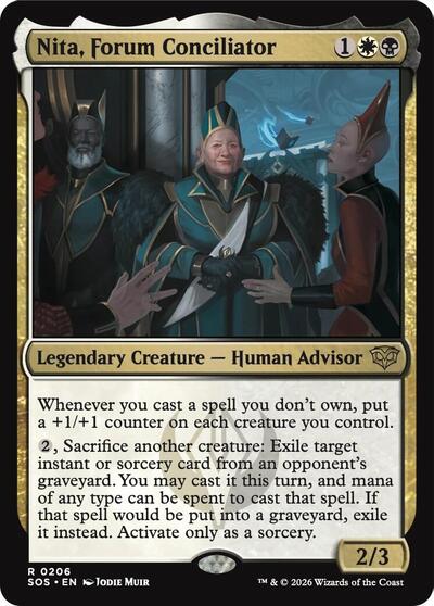 2026 Magic: The Gathering: Secrets of Strixhaven (SOS) - Nita Forum Conciliator (#206, Rare) (, Near Mint)