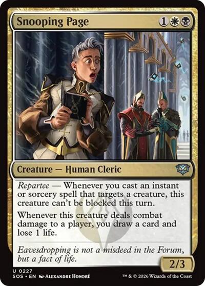 2026 Magic: The Gathering: Secrets of Strixhaven (SOS) - Snooping Page (#227, Uncommon)