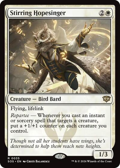 2026 Magic: The Gathering: Secrets of Strixhaven (SOS) - Stirring Hopesinger (#35, Rare) (, Near Mint)