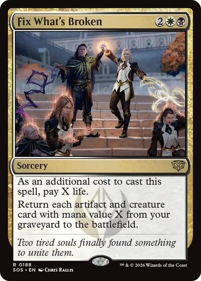2026 Magic: The Gathering: Secrets of Strixhaven (SOS) - Fix Whats Broken (#188, Rare)
