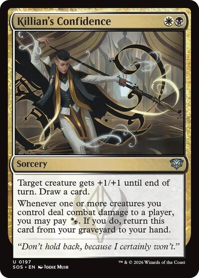 2026 Magic: The Gathering: Secrets of Strixhaven (SOS) - Killians Confidence (#197, Uncommon)