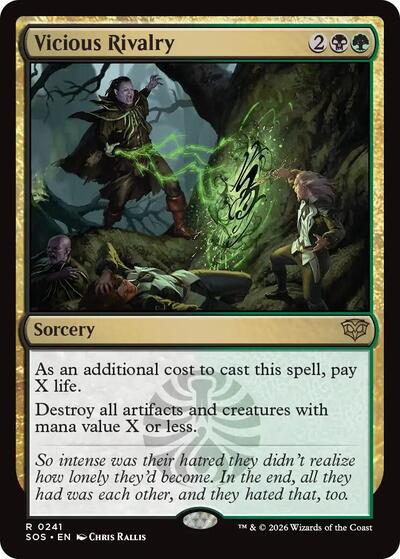 2026 Magic: The Gathering: Secrets of Strixhaven (SOS) - Vicious Rivalry (#241, Rare) (, Near Mint)