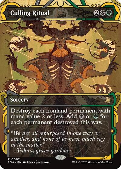 2026 Magic: The Gathering: Secrets of Strixhaven: Mystical Archive (SOA) - Culling Ritual (#62, Rare) (, Near Mint)