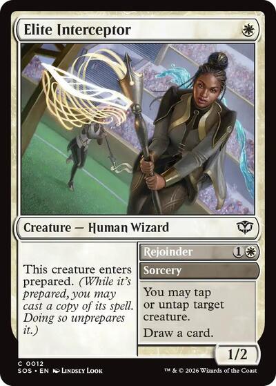 2026 Magic: The Gathering: Secrets of Strixhaven (SOS) - Elite Interceptor (#12, Common)