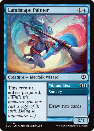 2026 Magic: The Gathering: Secrets of Strixhaven (SOS) - Landscape Painter (#56, Common)
