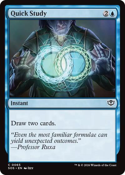 2026 Magic: The Gathering: Secrets of Strixhaven (SOS) - Quick Study (#65, Common)
