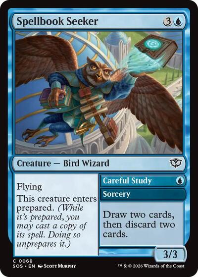 2026 Magic: The Gathering: Secrets of Strixhaven (SOS) - Spellbook Seeker (#68, Common)