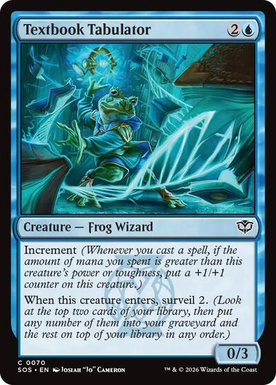 2026 Magic: The Gathering: Secrets of Strixhaven (SOS) - Textbook Tabulator (#70, Common)