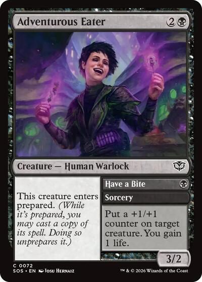2026 Magic: The Gathering: Secrets of Strixhaven (SOS) - Adventurous Eater (#72, Common) (, Near Mint)