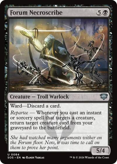 2026 Magic: The Gathering: Secrets of Strixhaven (SOS) - Forum Necroscribe (#84, Uncommon) (, Near Mint)