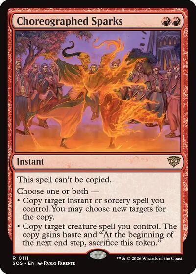 2026 Magic: The Gathering: Secrets of Strixhaven (SOS) - Choreographed Sparks (#111, Rare) (, Near Mint)