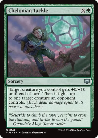 2026 Magic: The Gathering: Secrets of Strixhaven (SOS) - Chelonian Tackle (#142, Uncommon)