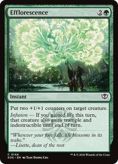 2026 Magic: The Gathering: Secrets of Strixhaven (SOS) - Efflorescence (#144, Common)