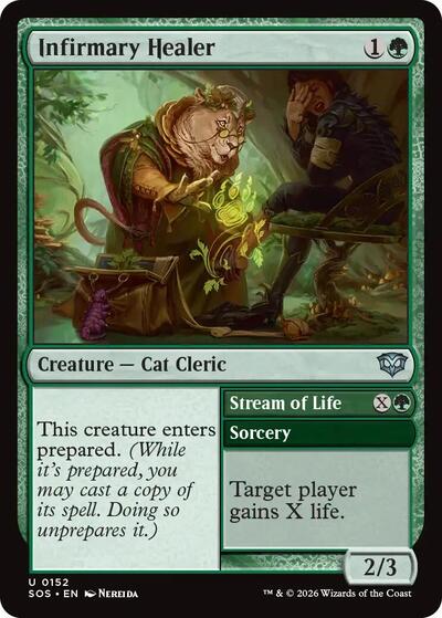 2026 Magic: The Gathering: Secrets of Strixhaven (SOS) - Infirmary Healer (#152, Uncommon) (, Near Mint)