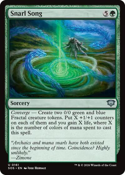 2026 Magic: The Gathering: Secrets of Strixhaven (SOS) - Snarl Song (#161, Uncommon)