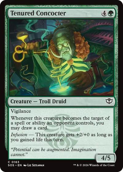 2026 Magic: The Gathering: Secrets of Strixhaven (SOS) - Tenured Concocter (#163, Common)