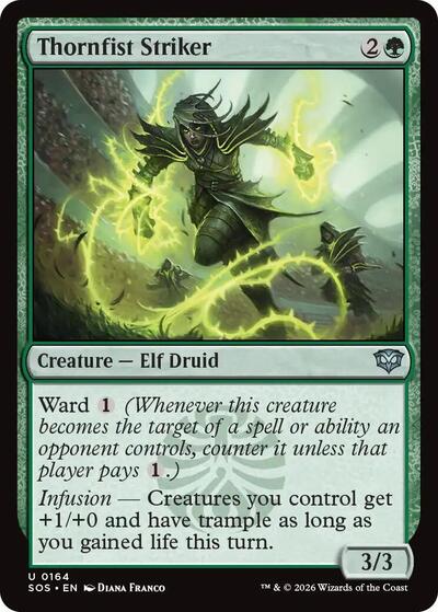 2026 Magic: The Gathering: Secrets of Strixhaven (SOS) - Thornfist Striker (#164, Uncommon) (, Near Mint)