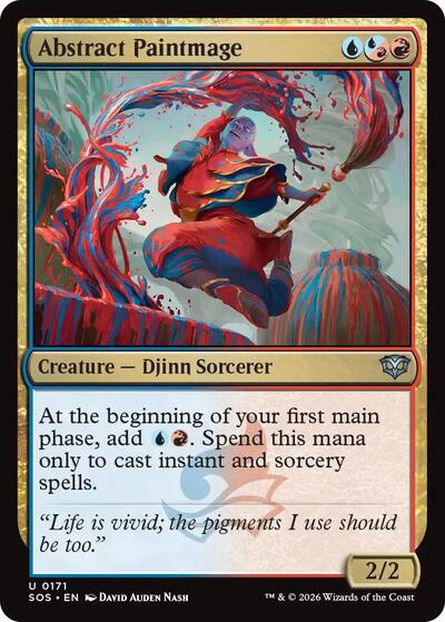 2026 Magic: The Gathering: Secrets of Strixhaven (SOS) - Abstract Paintmage (#171, Uncommon) (, Near Mint)