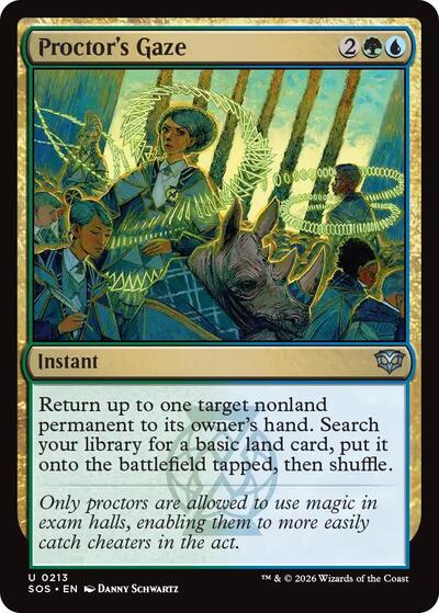 2026 Magic: The Gathering: Secrets of Strixhaven (SOS) - Proctors Gaze (#213, Uncommon) (, Near Mint)