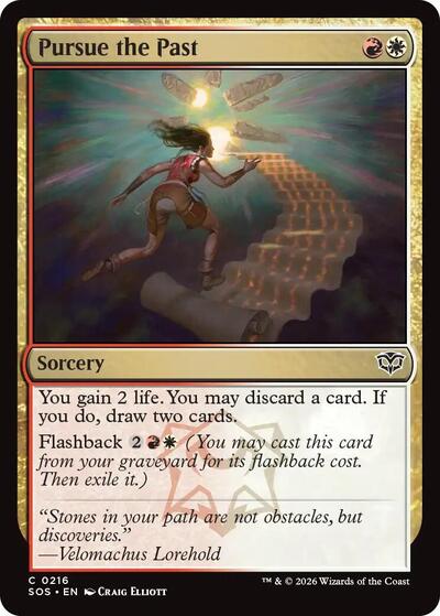 2026 Magic: The Gathering: Secrets of Strixhaven (SOS) - Pursue the Past (#216, Common)