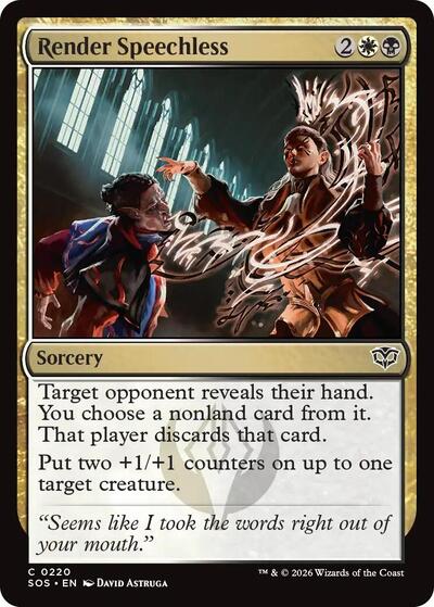 2026 Magic: The Gathering: Secrets of Strixhaven (SOS) - Render Speechless (#220, Common)