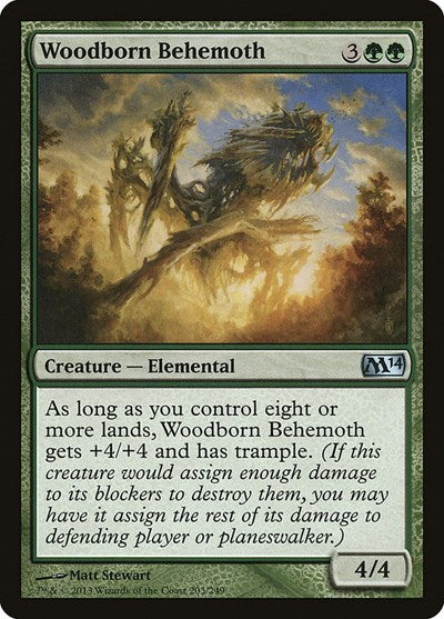 2013 Magic: The Gathering: Magic 2014 (M14) (M14) - Woodborn Behemoth (#203, Uncommon) (, Near Mint)