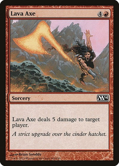 2013 Magic: The Gathering: Magic 2014 (M14) (M14) - Lava Axe (#143, Common) (, Near Mint)