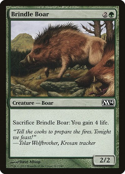 2013 Magic: The Gathering: Magic 2014 (M14) (M14) - Brindle Boar (#167, Common) (, Near Mint)