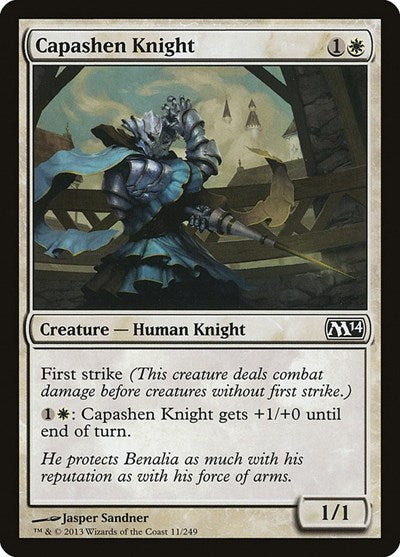 2013 Magic: The Gathering: Magic 2014 (M14) (M14) - Capashen Knight (#11, Common) (, Near Mint)