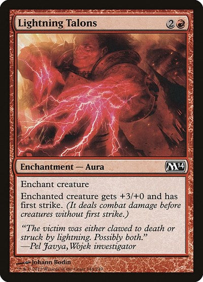 2013 Magic: The Gathering: Magic 2014 (M14) (M14) - Lightning Talons (#144, Common) (, Near Mint)