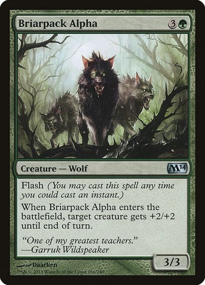 2013 Magic: The Gathering: Magic 2014 (M14) (M14) - Briarpack Alpha (#166, Uncommon) (, Near Mint)