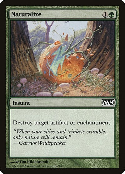 2013 Magic: The Gathering: Magic 2014 (M14) (M14) - Naturalize (#186, Common) (, Near Mint)