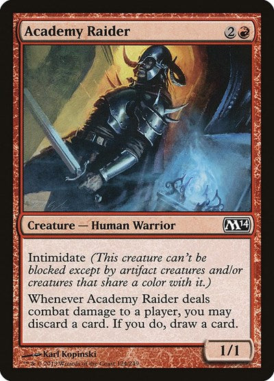 2013 Magic: The Gathering: Magic 2014 (M14) (M14) - Academy Raider (#124, Common) (, Near Mint)