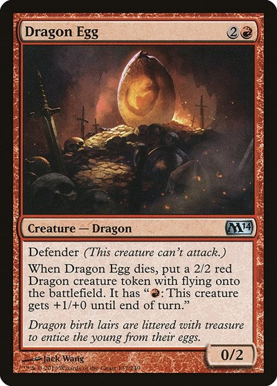 2013 Magic: The Gathering: Magic 2014 (M14) (M14) - Dragon Egg (#137, Uncommon) (, Near Mint)