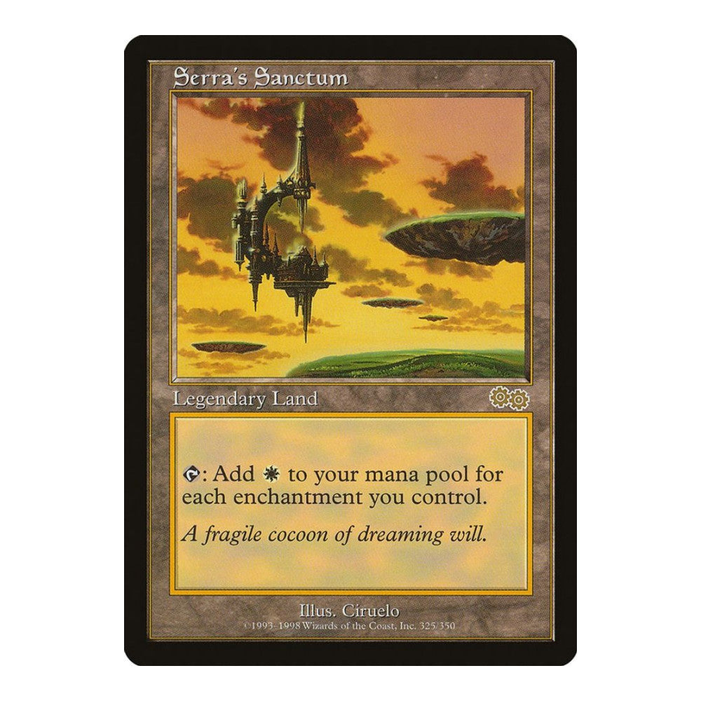 1998 Magic: The Gathering: Urza's Saga (USG) - Serras Sanctum (#325, Rare) (, Near Mint)