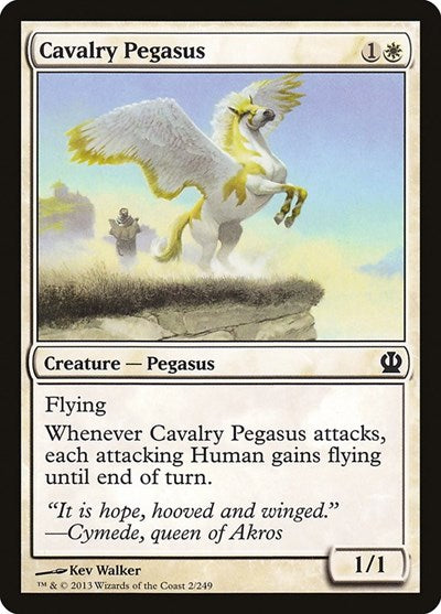 2013 Magic: The Gathering: Theros (THS) - Cavalry Pegasus (#2, Common) (, Near Mint)