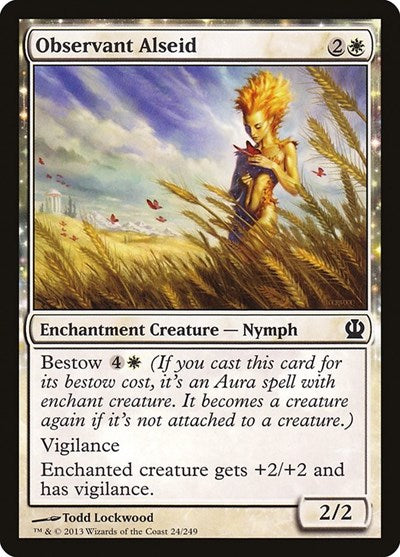 2013 Magic: The Gathering: Theros (THS) - Observant Alseid (#24, Common) (, Near Mint)